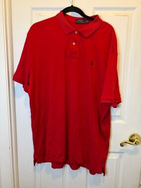 Polo by Ralph Lauren Red Men’s Polo with Navy Pony